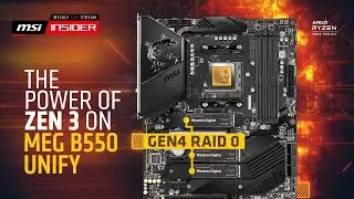 The power of AMD Zen 3 on MEG B550 UNIFY