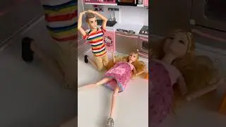 Satisfying with unboxing doll barbie set toys ,ASMR video #2 #shorts #ASMR