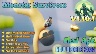 Monster Survivors | v1.10.1 | Mod Apk | Unlimited Money No Ads Free Rewards | Gameplay