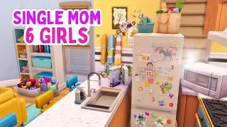 Квартира для матери-одиночки и шести девочек | The Sims 4 Быстрая сборка