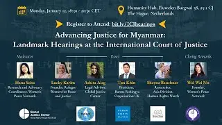 Advancing Justice for Myanmar: Landmark Hearings at the International Court of Justice