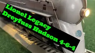 Lionel Legacy NYC Dreyfuss Hudson w/ log cars & update  #5452 #train #lioneltrains #modeltrains 