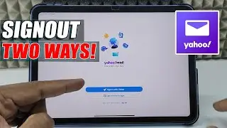 how to signout of yahoo mail on ipad?