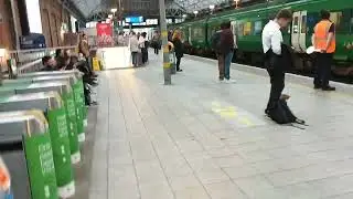 Walking into Pearse Street Station, Dublin
