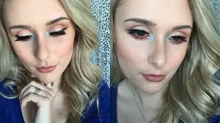 Fire & Ice Makeup Look | Pop of Blue