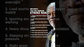 Sleep Habits That Raise Stroke Risk 🛌💙 #HealthTips #StrokePrevention #SleepMatters