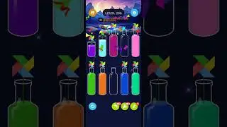 Water Sort Master Level 205, 206, 207, 208 Walkthrough Solution 