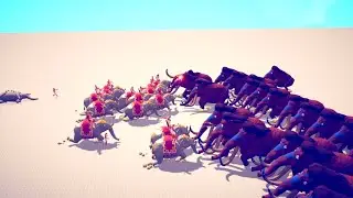 Sacred Elephant Vs Mammoth - Totally Accurate Battle Simulator TABS