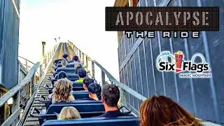 2025 Apocalypse The Ride Roller Coaster On Ride 4K POV Six Flags Magic Mountain