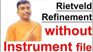 Rietveld refinement of XRD without an instrument parameter file: GSAS-II
