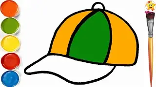 How To Draw Cap🧢|| Cap Drawing Easy Step By step|| Indian Flag color Cap Drawing|| Easy Art For Kids