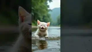 cute kitten loses it's mom 🥺 @cartoon kingdom tv
