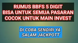 RUMUS BBFS 5 DIGIT SEMUA PASARAN || COCOK UNTUK PEMAIN INVEST 2D#RUMUS ANGKA BY KK CELL