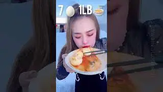 Eating Challenge ( 7 eggs and 1 lb noodles in 10 seconds ) | #asmr #food #shorts