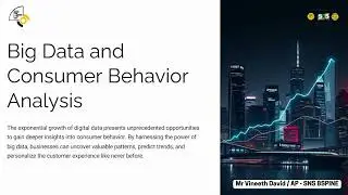 Big Data and Consumer behavior analysis