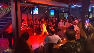 Friday night Burlesque show at Social Beer Garden HTX in Houston Texas