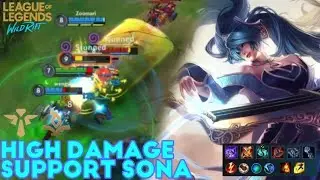 REDZEE PLAYS WILD RIFT | HIGH DAMAGE SUPPORT SONA | SONA GAMEPLAY