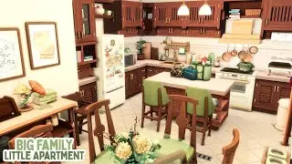 Small Apartment for a Big Family in San Myshuno || The Sims 4 Speed Build