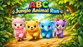 ABC Jungle Animal Run 🐾 | Fun Alphabet Song for Kids