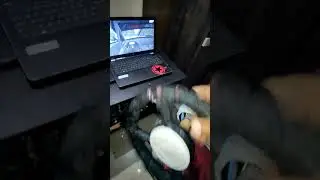 DIY mouse steering wheel for sim racing (GAME : RACE ROOM RACING EXPERIENCE ) #drone #simracing