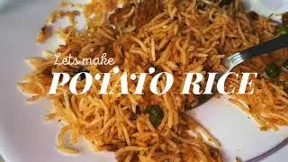 POTATO RICE │INDIAN STYLE │JUST 2 MINs│SPICY DELICIOUS FOOD | MADE BY MY DAD