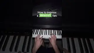 How to impress video game fans on piano 🔥🎹 #piano #pianocover #nostalgia #minecraft #fnaf