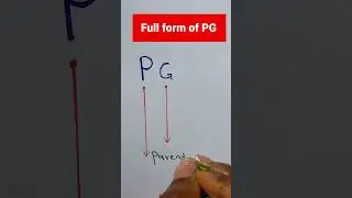 Full form of PG.#shorts #pg #fullform