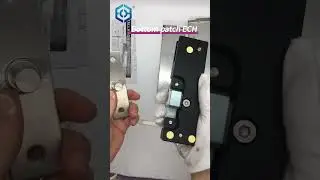 Brushed Stainless Bottom Door Patch Fitting with Bottom Insert For 3/4