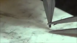 Micro Welding - 2mil Coated Wire to 1mil Platinum Ribbon