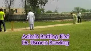 Admin Vs Faculty Cricket Match BZU college of textile Engineering 2014