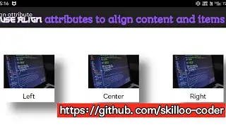 📱Use align attributes to align image in html ( part-1 ) #HTML/#CSS /#2022