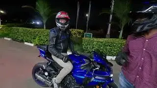 10 minutes night ride with the team