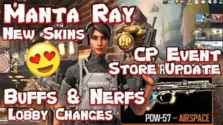 NEW MANTA RAY | BUFFS & NERFS | LOBBY CHANGES | MAN O WAR NERF | COD MOBILE | CODM NEWS & LEAKS