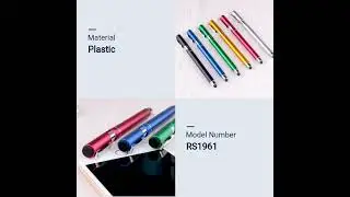 4 in 1 Promotional stick roller ball pen with Touch screen stylus cleaner and pen holder stands
