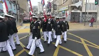 Ingreso Fuerzas de Presentación destino Ceremonia Primera Junta de Gobierno 18 Sept 2024 Valpo Chile