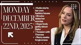 🔥 Secrets, Tension & Shocking Choices! | B&B Weekly Recap (Dec 22&ndash;26)