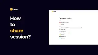 How to share session? Toast Extension