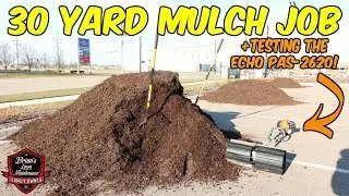 30 Yard Mulch Job! | Mulching Our Commercial Site On The Weekend | How To Do A Mulch Job + Tips!