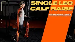 Resistance Bands Leg Exercise: Single Leg Calf Raise