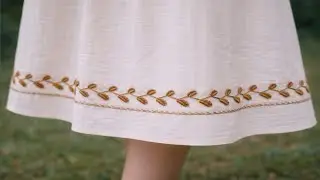 Simple Threads, Royal Look | Easy Hand Embroidery Border Design for Beginners 