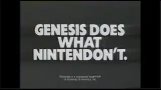 Genesis делает то, что Nintendo не рекламирует (1990)