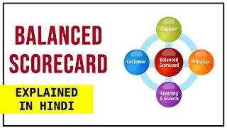 CONCEPT OF BALANCED SCORECARD IN HINDI | With Examples | Financial, Customers, Learning and Internal