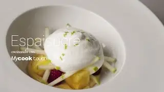 Crema de lim&oacute;n con cardamomo verde, pi&ntilde;a anisada y merengue c&iacute;trico de Espaisucre para Mycook Touch