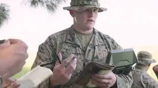 B-Roll: Marines rehearse call for fire using Skydio X2D sUAS