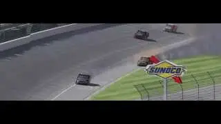 AJ Allmendinger causing a wreck in iRacing!
