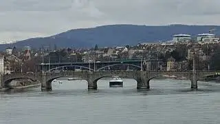 Oil tanker on the Rhine near Basel Switzerland. The heating oil prices then rise again in the winter