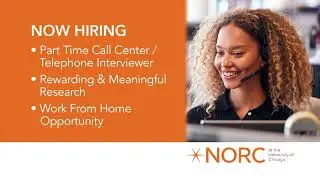 NORC is now hiring part time telephone interviewers