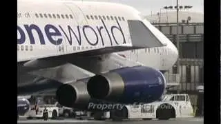 BA 747-436 G-CIVI One World at LAX - HD