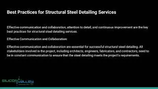 Structural Steel Detailing Services   Silicon Valley