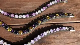 Crystal Browbands Pink/Purple/Black/Navy